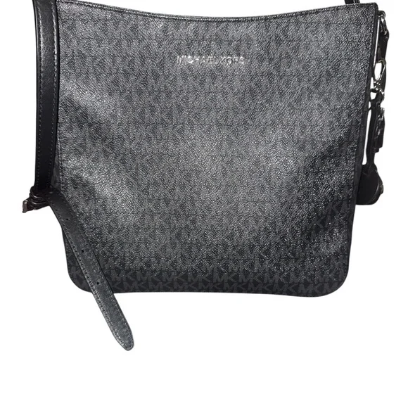 Michael Kors Black/Gray Crossbody EUC - Picture 1 of 4